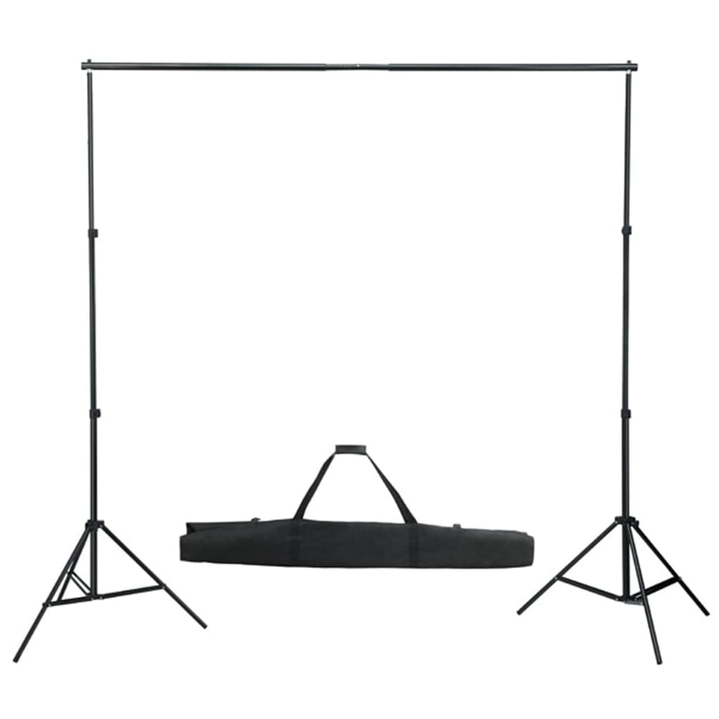 fotostudiesæt med lampesæt + baggrund og reflektor
