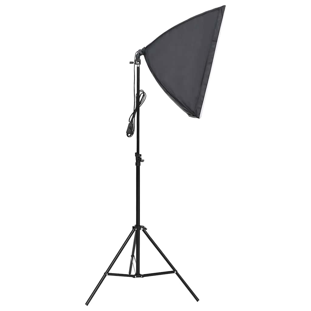 fotostudiesæt med lampesæt + baggrund og reflektor