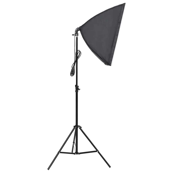 fotostudiesæt med lampesæt og baggrund