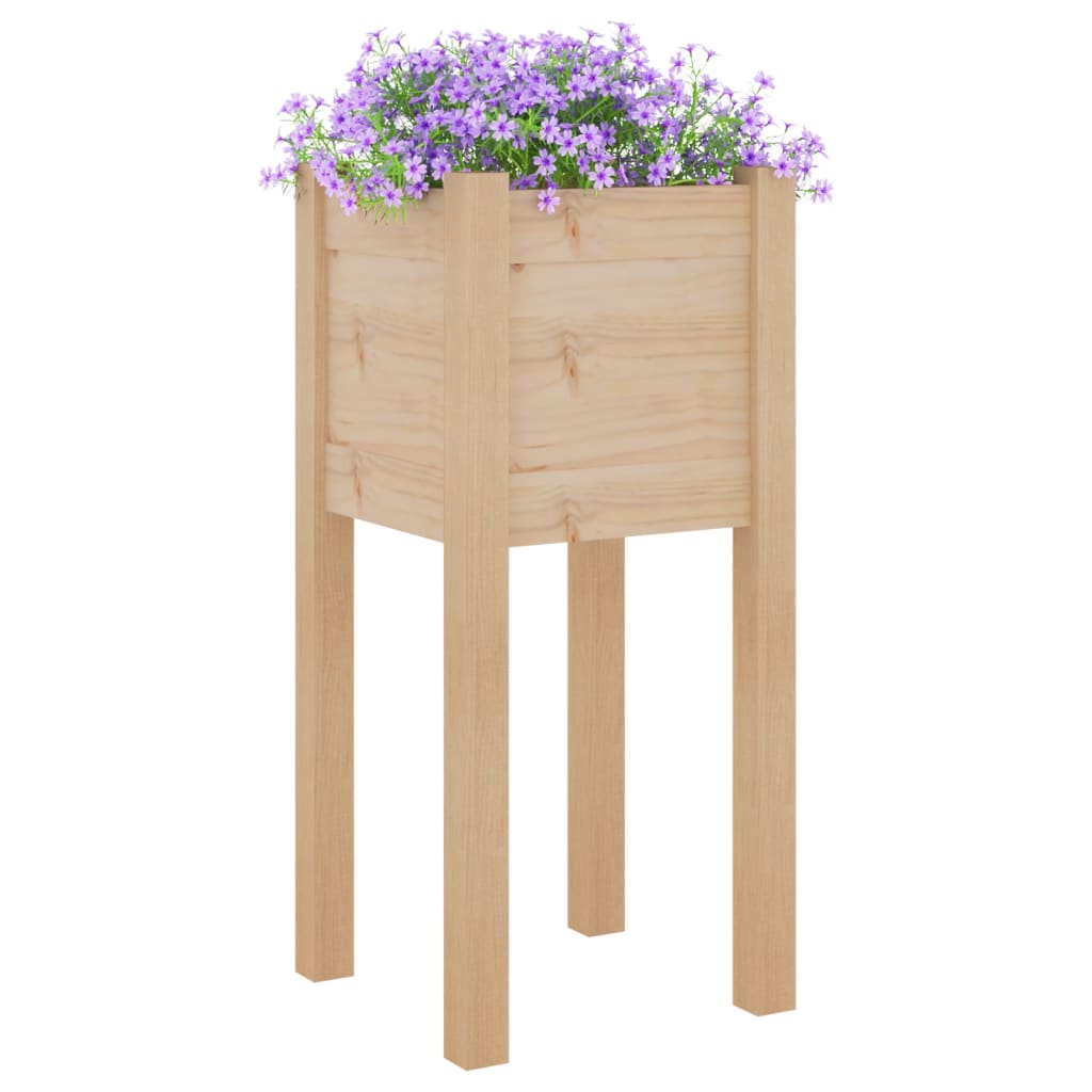 plantekasse 31x31x70 cm massivt fyrretræ