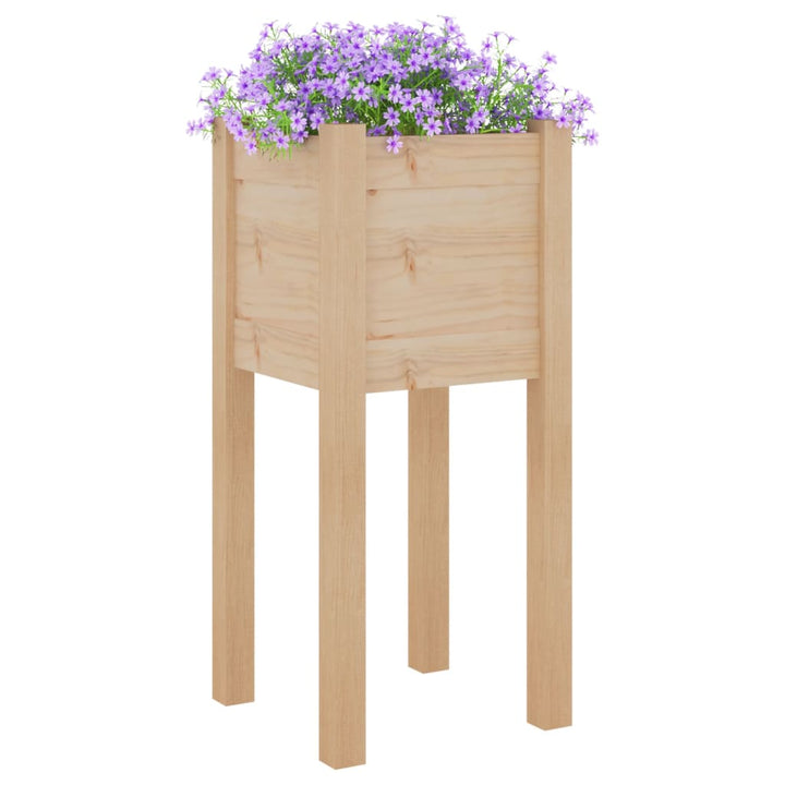 plantekasse 31x31x70 cm massivt fyrretræ