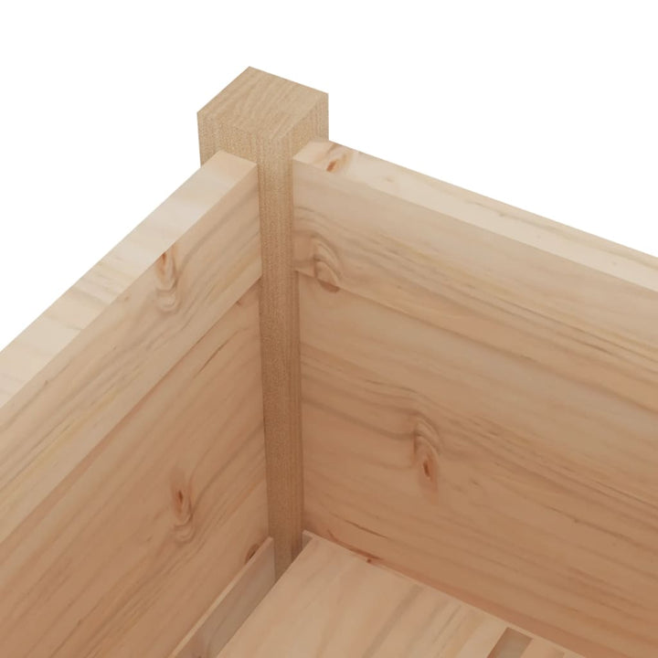 plantekasse 31x31x70 cm massivt fyrretræ