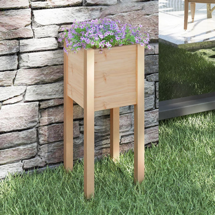 plantekasse 31x31x70 cm massivt fyrretræ