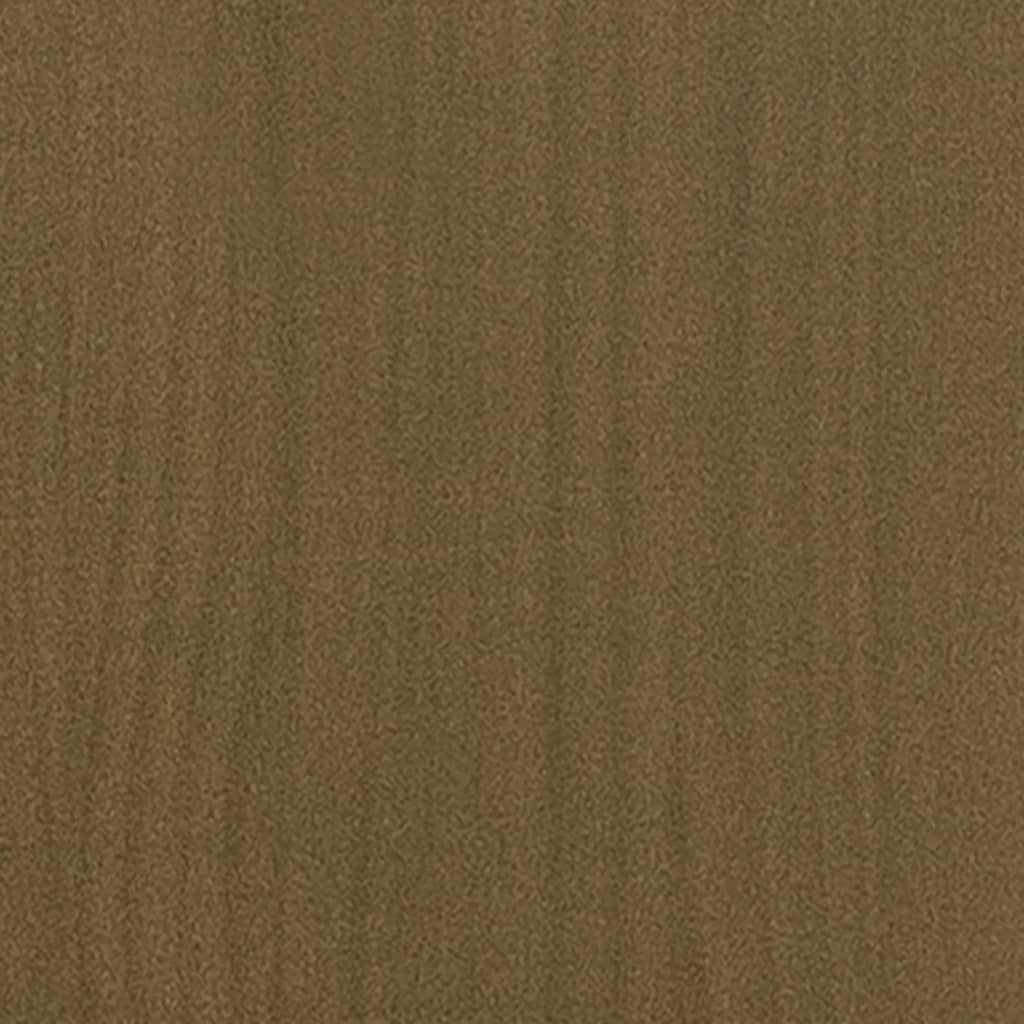 plantekasser 2 stk. 31x31x70 cm massivt fyrretræ gyldenbrun