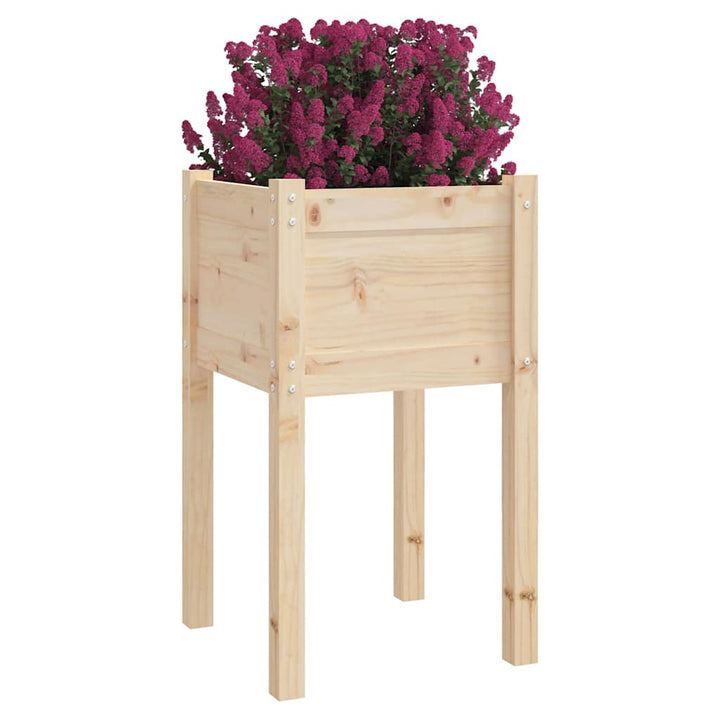 plantekasser 2 stk. 40x40x70 cm massivt fyrretræ