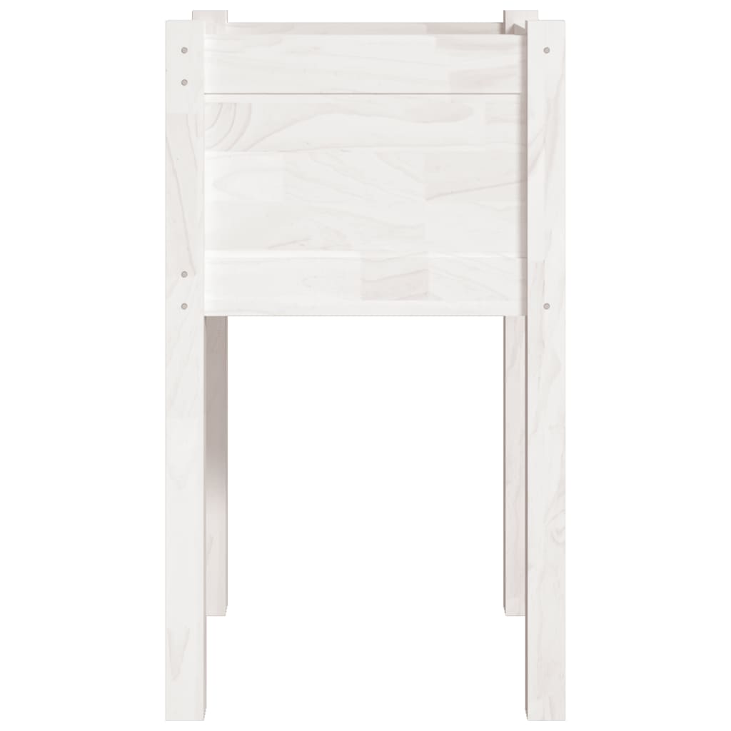 plantekasse 40x40x70 cm massivt fyrretræ hvid