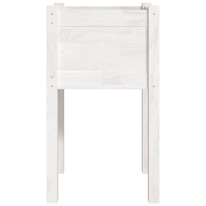 plantekasse 40x40x70 cm massivt fyrretræ hvid