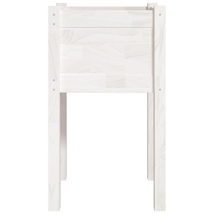plantekasser 2 stk. 40x40x70 cm massivt fyrretræ hvid