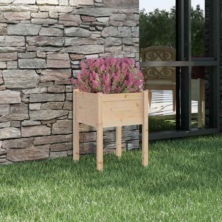 plantekasse 50x50x70 cm massivt fyrretræ