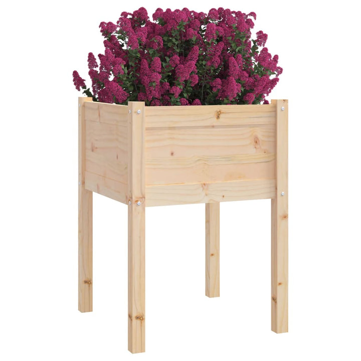 plantekasser 2 stk. 50x50x70 cm massivt fyrretræ