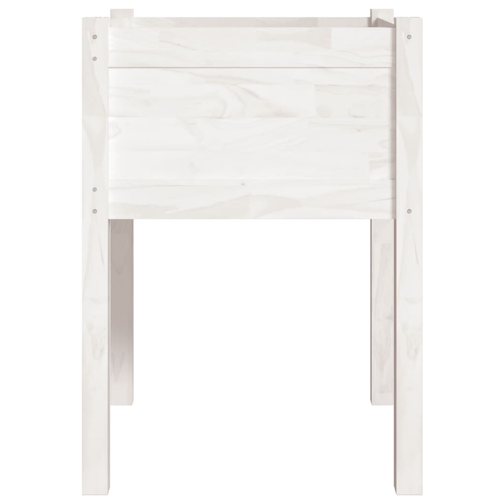 plantekasse 50x50x70 cm massivt fyrretræ hvid