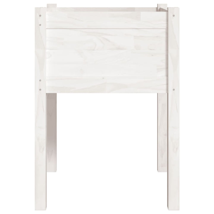 plantekasse 50x50x70 cm massivt fyrretræ hvid