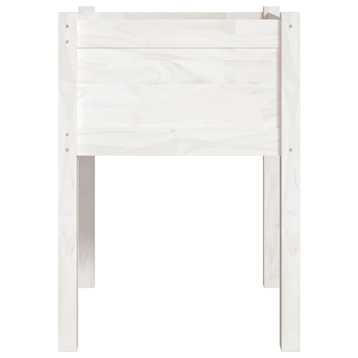 plantekasser 2 stk. 50x50x70 cm massivt fyrretræ hvid