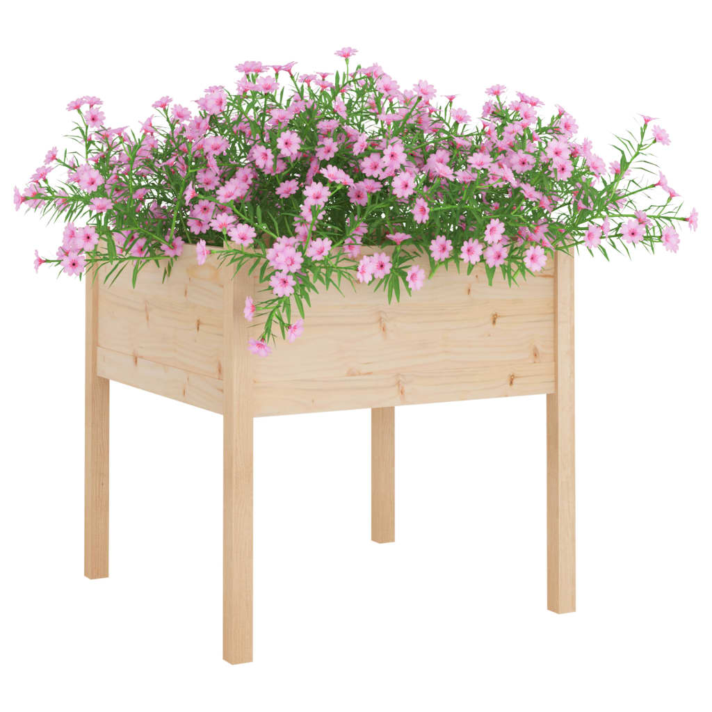 plantekasse 70x70x70 cm massivt fyrretræ