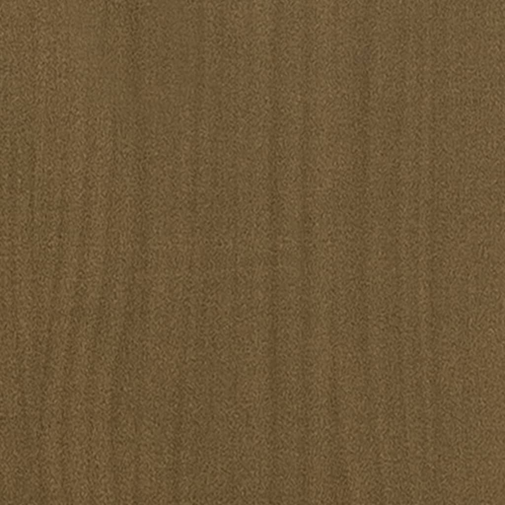 plantekasser 2 stk. 70x70x70 cm massivt fyrretræ gyldenbrun
