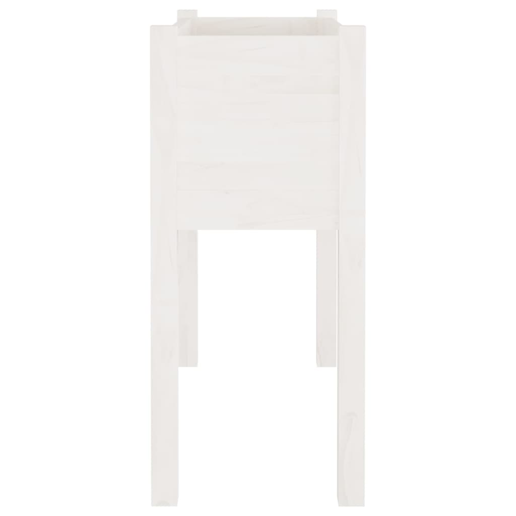 plantekasser 2 stk. 70x31x70 cm massivt fyrretræ hvid