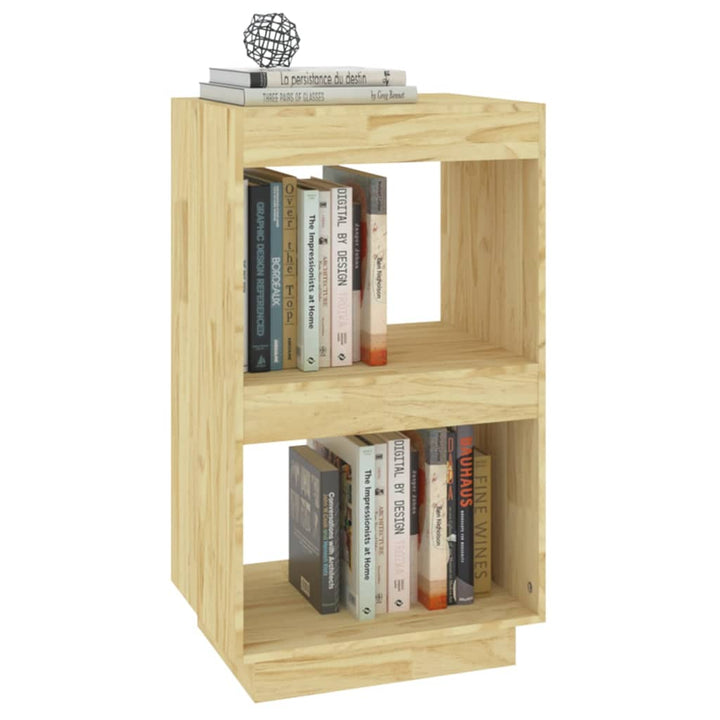 bogreol 40x35x71 cm massivt fyrretræ