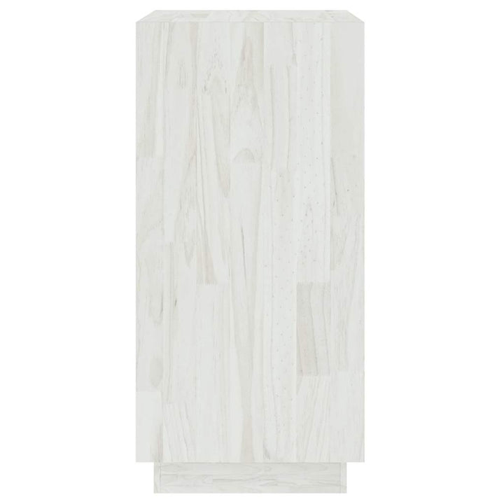 bogreol 40x35x71 cm massivt fyrretræ hvid