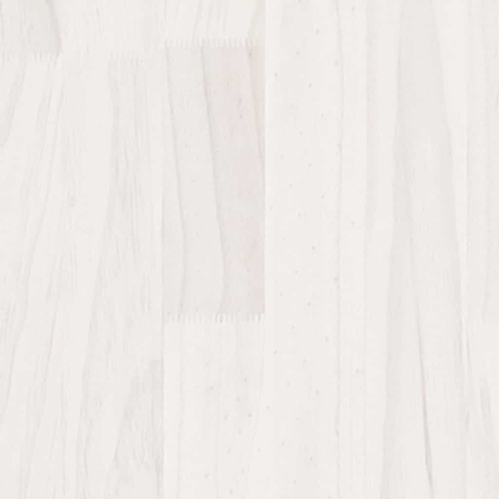 bogreol 40x35x71 cm massivt fyrretræ hvid