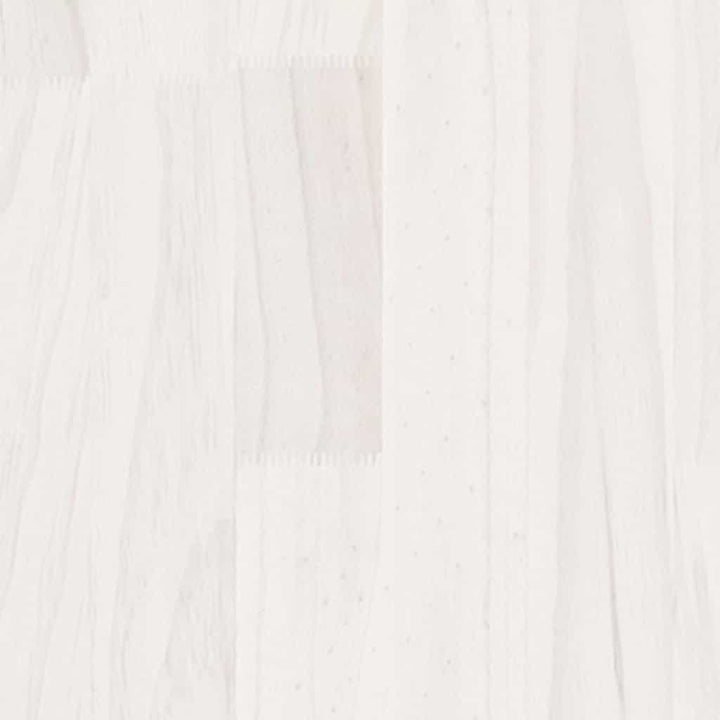 bogreol 40x35x71 cm massivt fyrretræ hvid