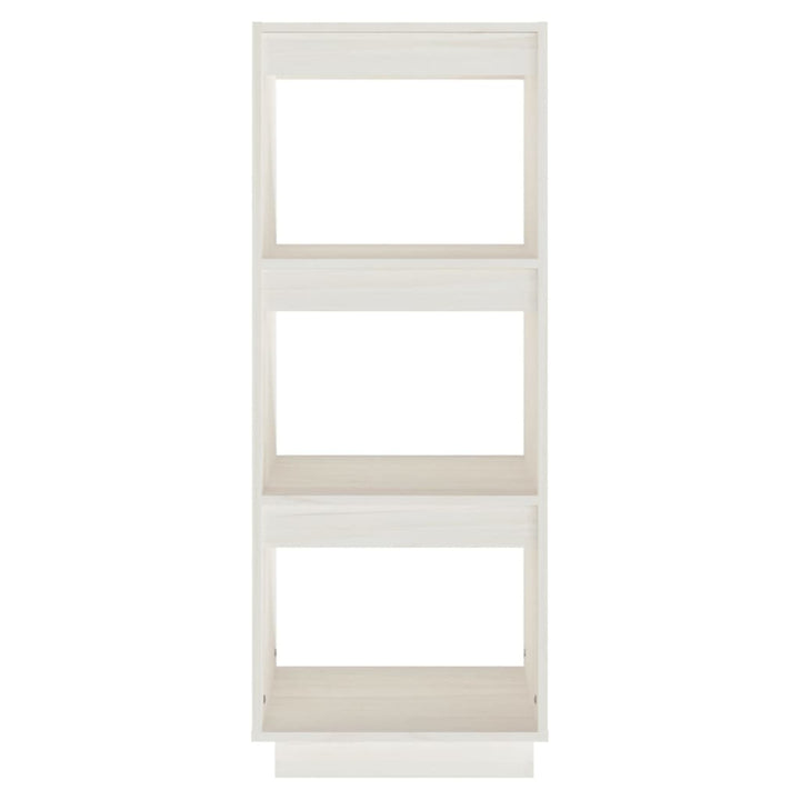 bogreol/rumdeler 40x35x103 cm massivt fyrretræ hvid