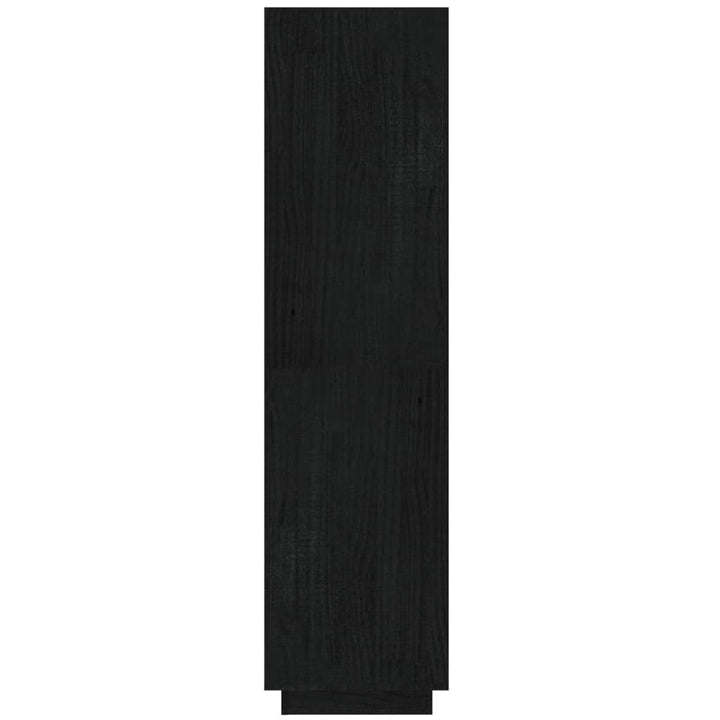 bogreol/rumdeler 40x35x135 cm massivt fyrretræ sort