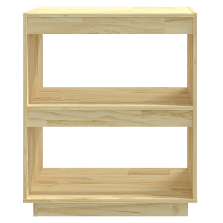 bogreol 60x35x71 cm massivt fyrretræ