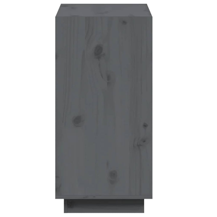 bogreol 60x35x71 cm massivt fyrretræ grå