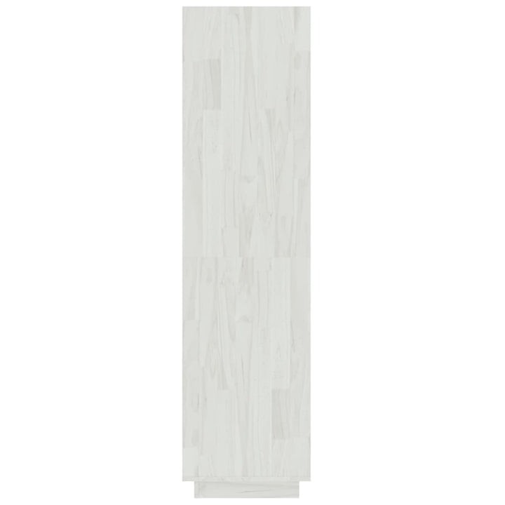 bogreol/rumdeler 60x35x135 cm massivt fyrretræ hvid
