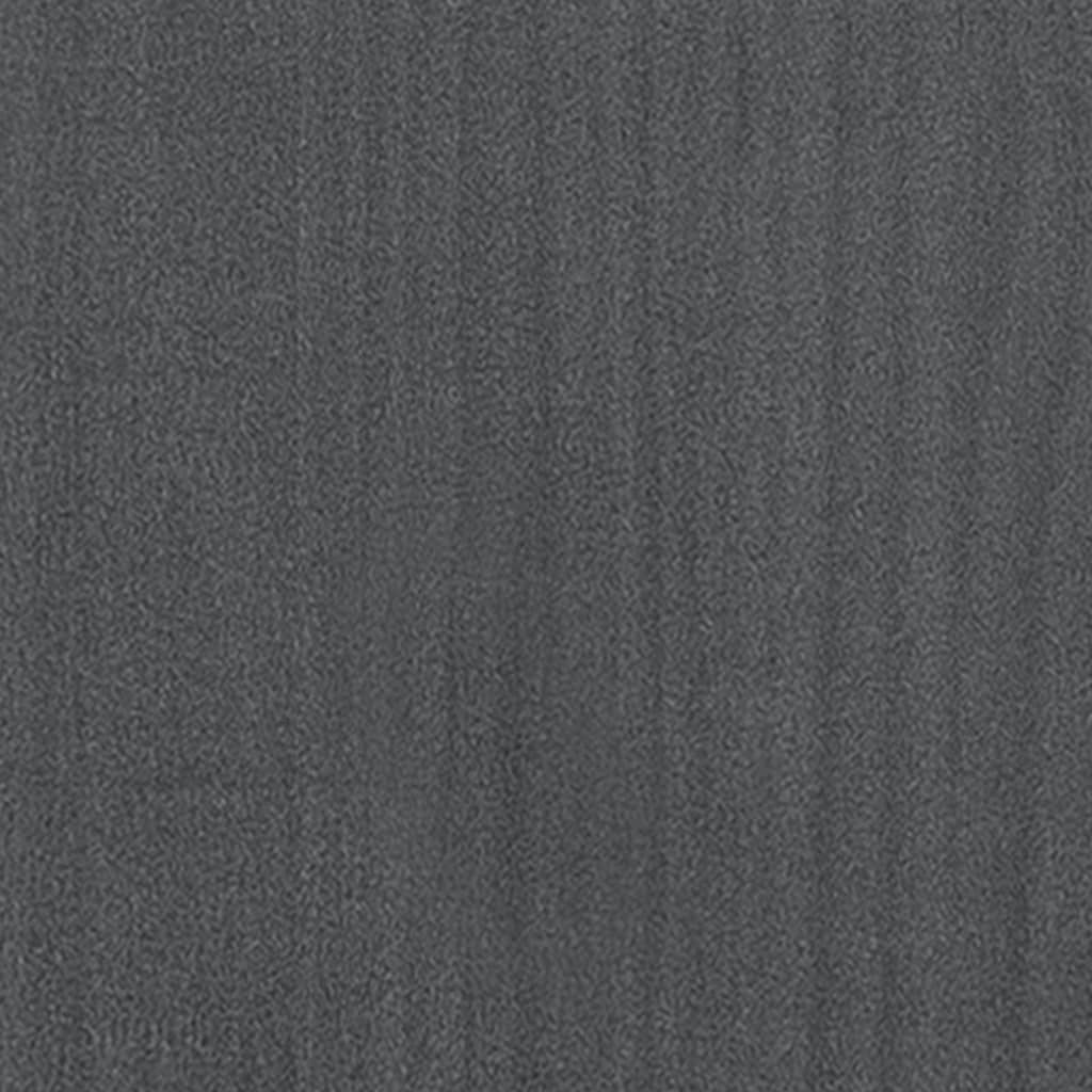 bogreol/rumdeler 80x35x135 cm massivt fyrretræ grå