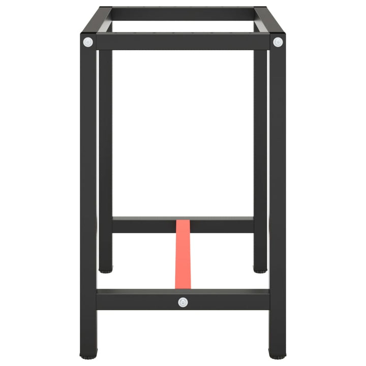 stel til arbejdsbænk 70x50x79 cm metal mat sort og mat rød