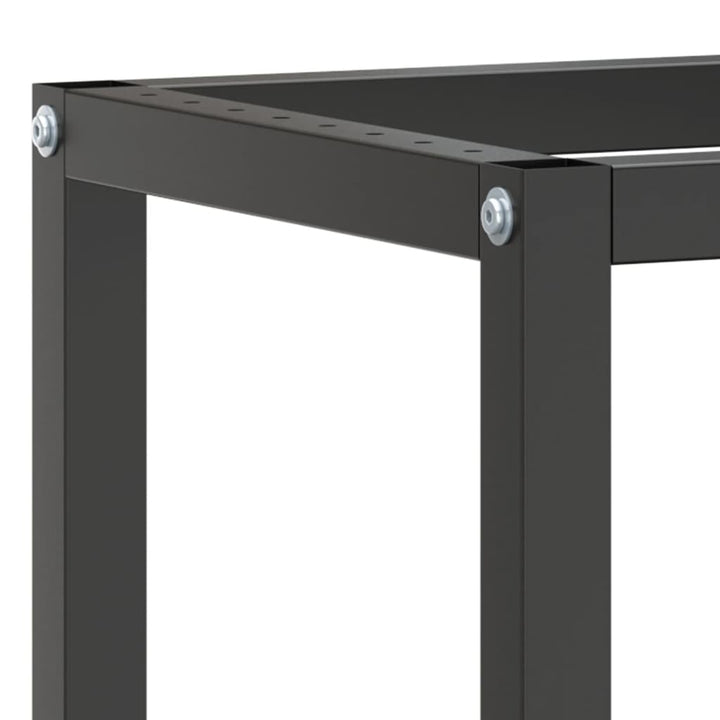 stel til arbejdsbænk 140x50x79 cm metal mat sort og mat rød