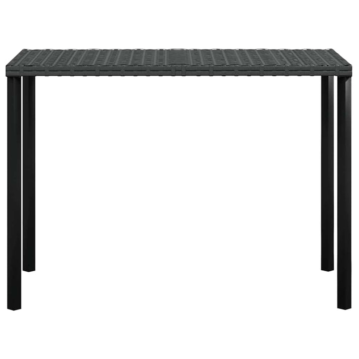 sofasæt med hynder 5 dele L-facon polyrattan sort