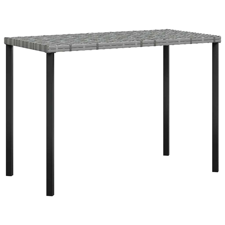 sofasæt med hynder 5 dele L-facon polyrattan grå