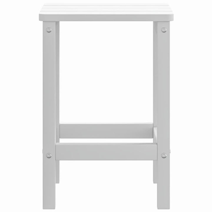Adirondack-havebord 38x38x46 HDPE hvid