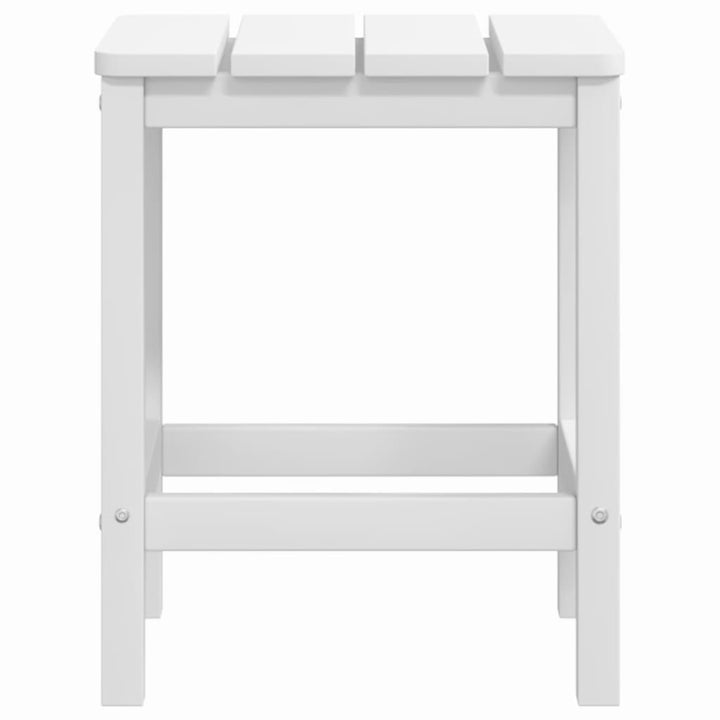 Adirondack-havebord 38x38x46 HDPE hvid
