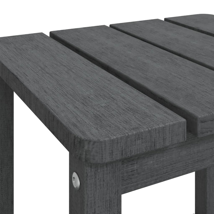 Adirondack-havebord 38x38x46 HDPE antracitgrå