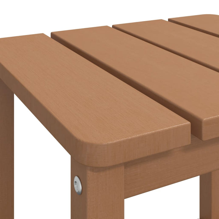 Adirondack-havebord 38x38x46 HDPE brun
