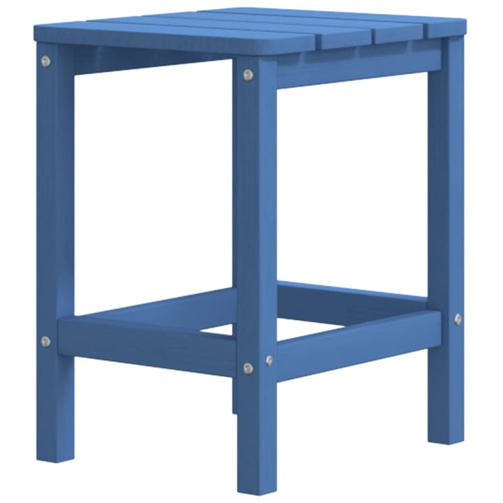 Adirondack-havebord 38x38x46 HDPE blå