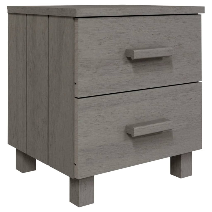 sengeskab HAMAR 40x35x44,5 cm massivt fyrretræ lysegrå