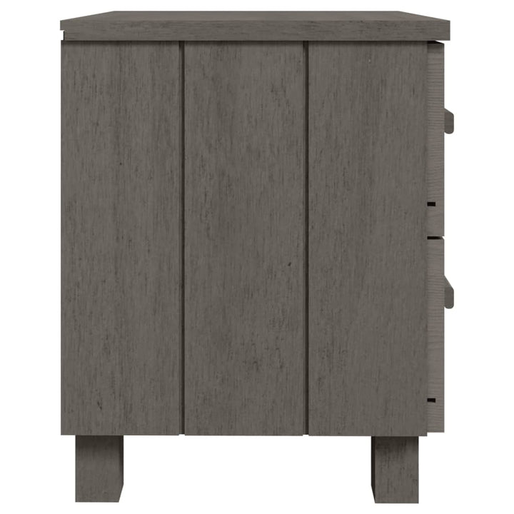 sengeskab HAMAR 40x35x44,5 cm massivt fyrretræ lysegrå