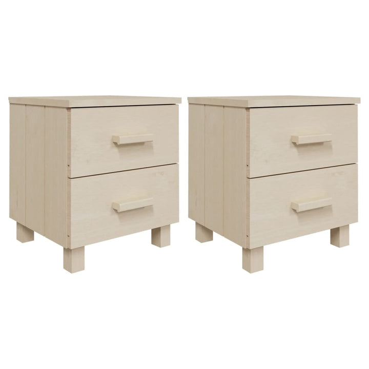 sengeskab HAMAR 2 stk. 40x35x44,5 cm fyrretræ honningfarvet