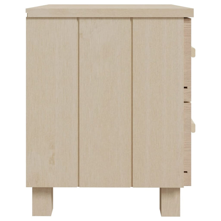 sengeskab HAMAR 2 stk. 40x35x44,5 cm fyrretræ honningfarvet