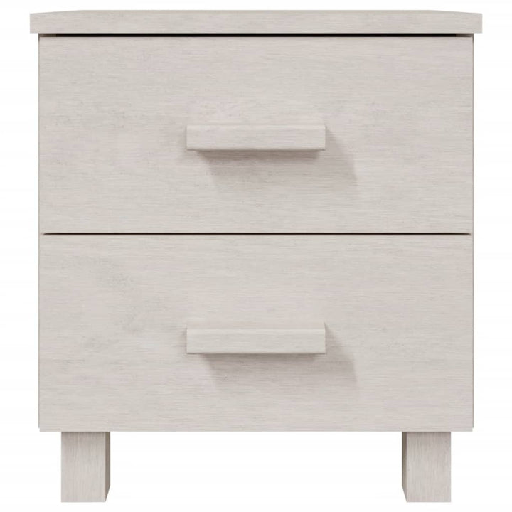 sengeskab HAMAR 2 stk. 40x35x44,5 cm massivt fyrretræ hvid