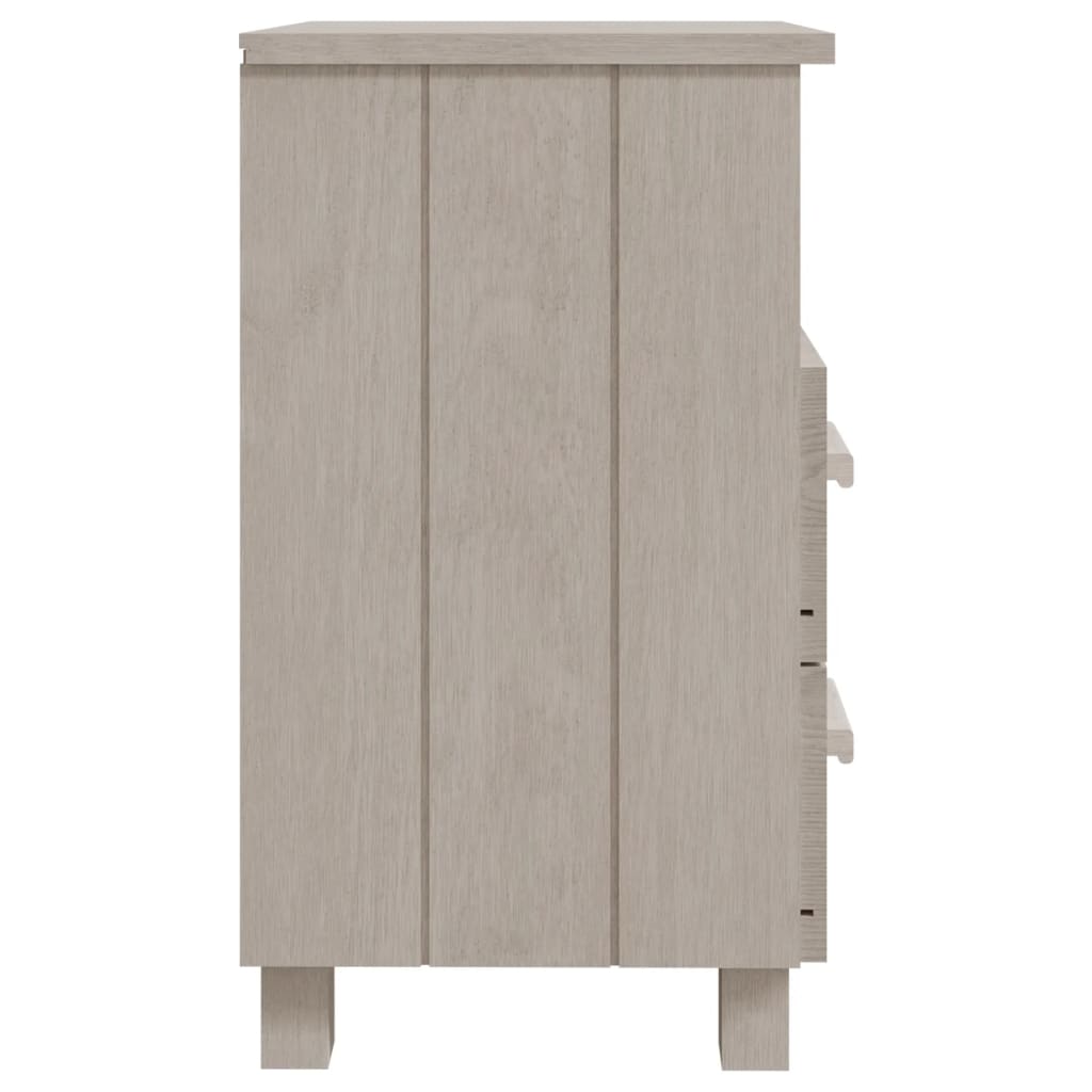 sengebord HAMAR 40x35x62 cm massivt fyrretræ hvid