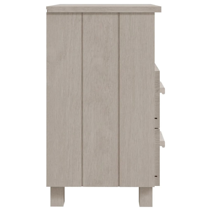 sengebord HAMAR 40x35x62 cm massivt fyrretræ hvid