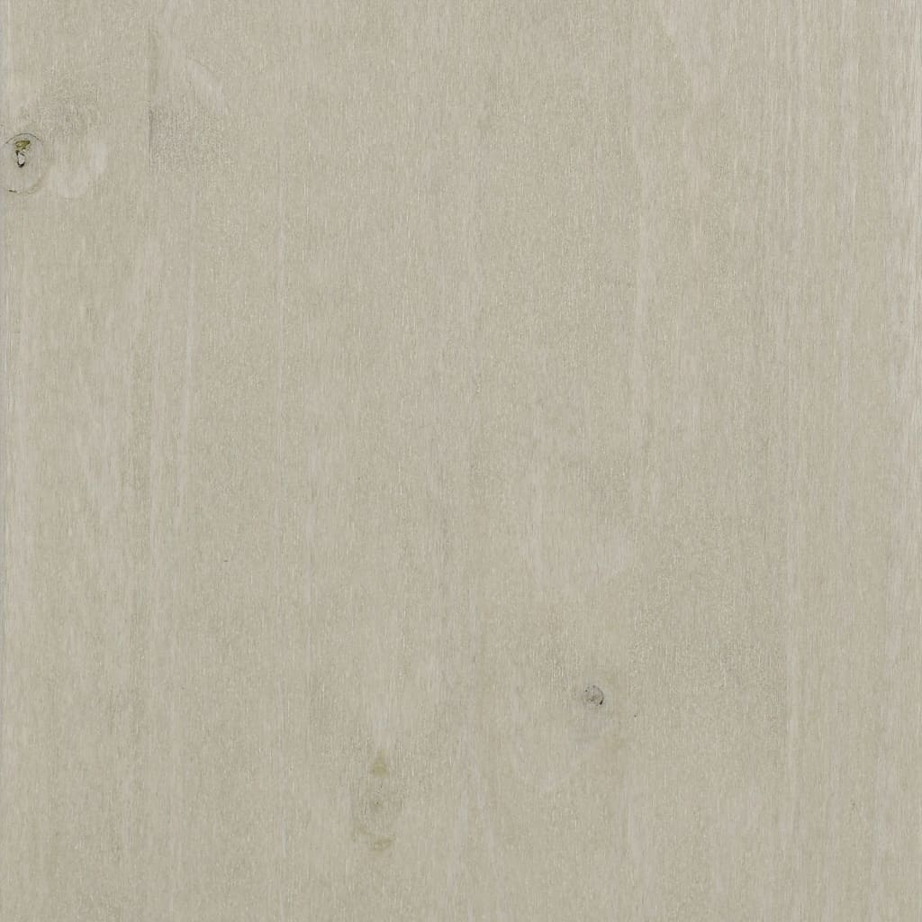 sengebord HAMAR 40x35x62 cm massivt fyrretræ hvid