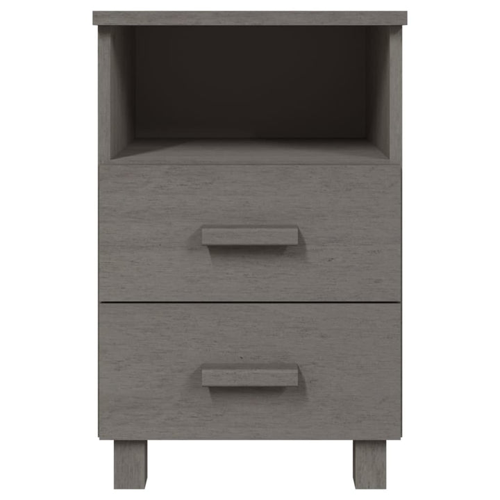 sengeskab HAMAR 40x35x62 cm massivt fyrretræ lysegrå