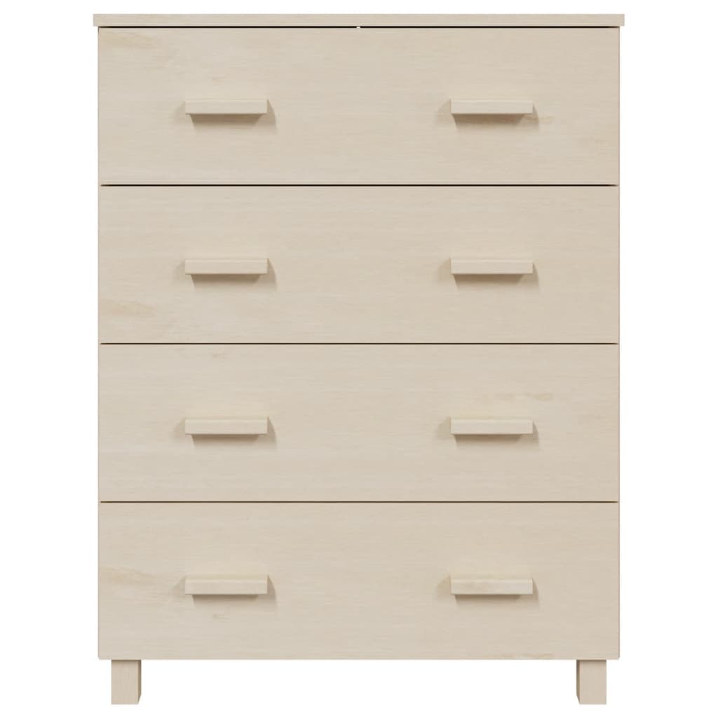 skænk HAMAR 79x40x103,5 cm massivt fyrretræ honningbrun