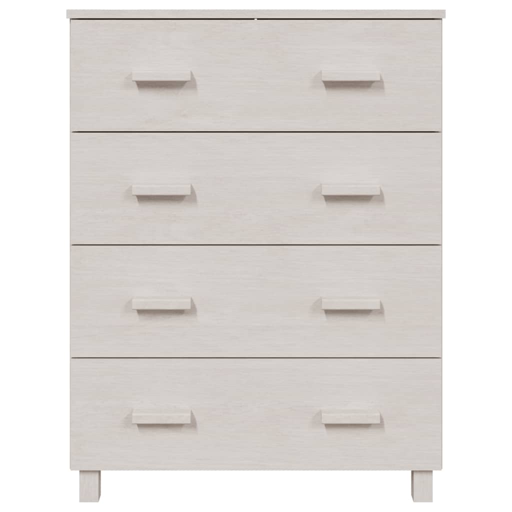 skænk HAMAR 79x40x103,5 cm massivt fyrretræ hvid